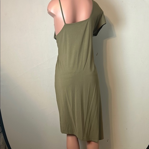 Banana Republic Women’s One Shoulder Asymmetrical Midi Dress Size M. NWT - Picture 6 of 10